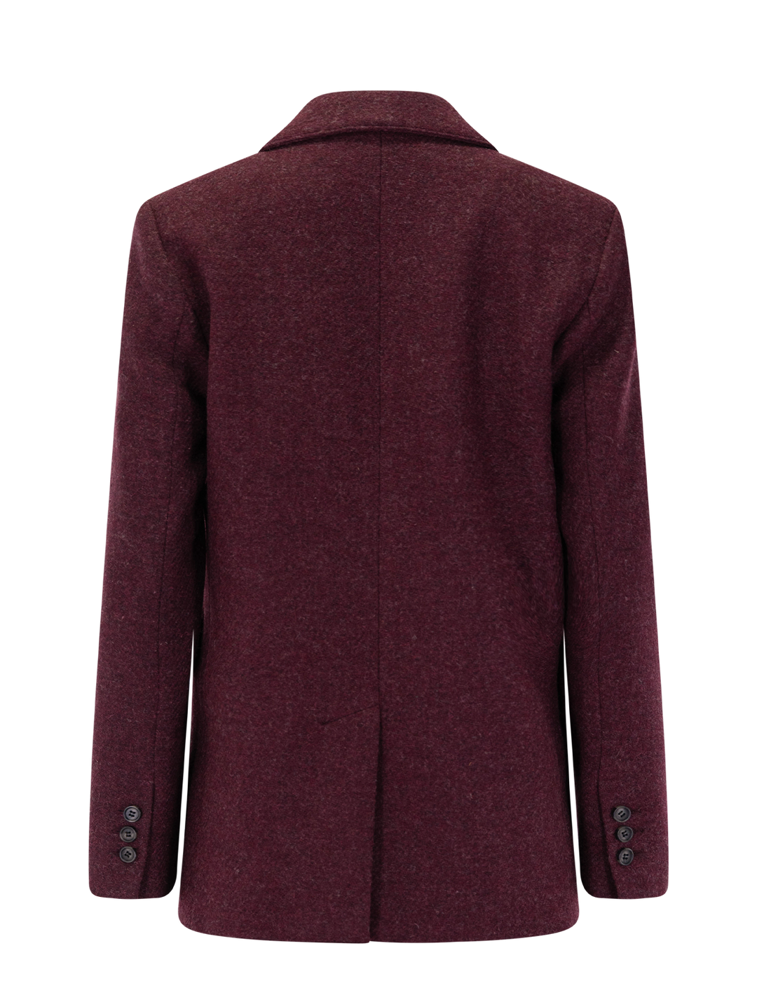 oversized long lapel blazer in bordeaux