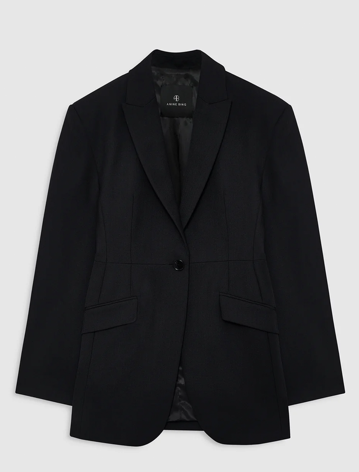 elga blazer in black