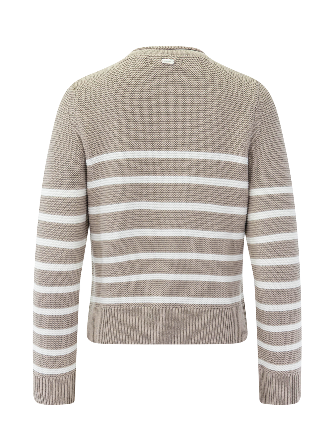 hinton knit jumper in light sand stripe