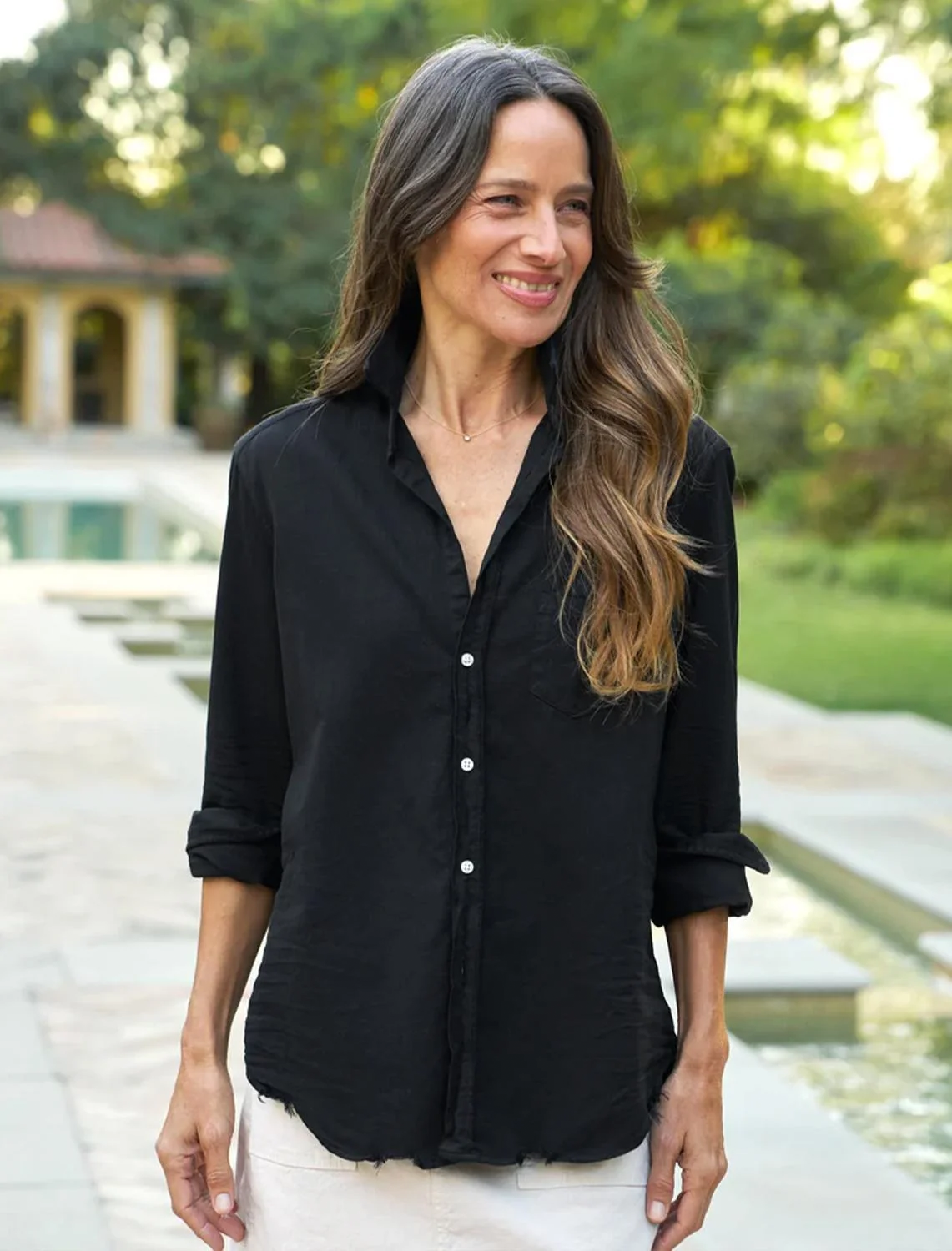 eileen in black denim