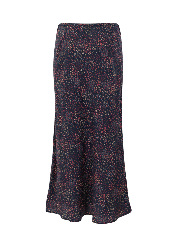 silvia maxi skirt in navy floral