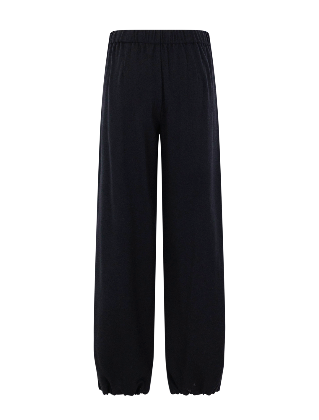 mid rise flannel pant in black