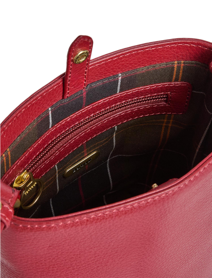 cedar mini bucket bag in red