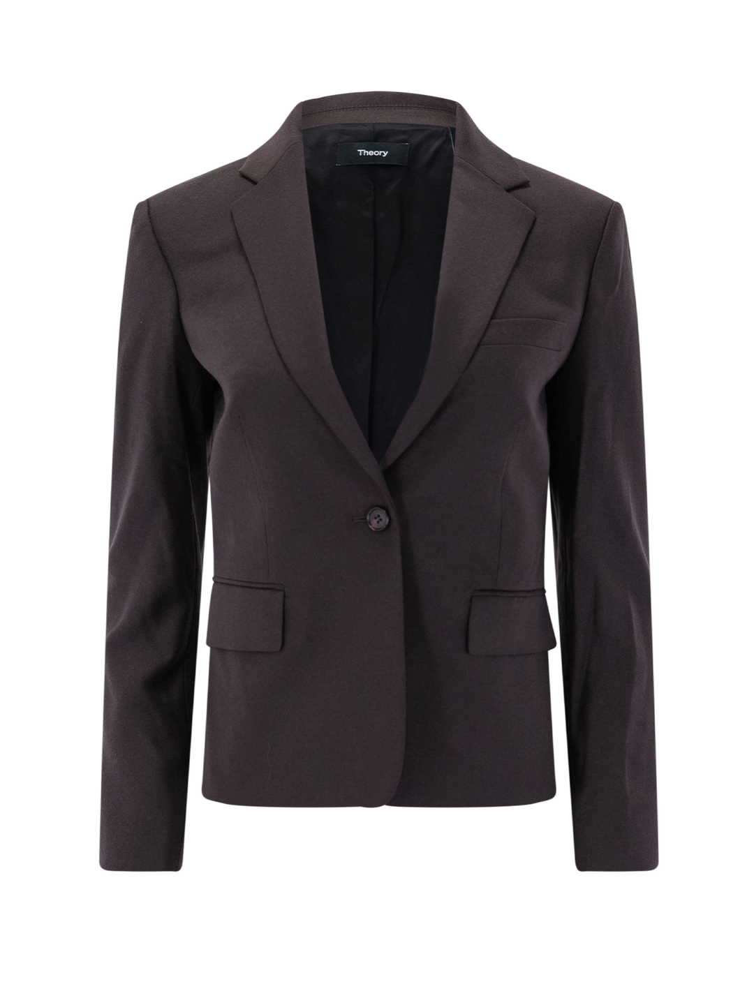 slim blazer in cacao