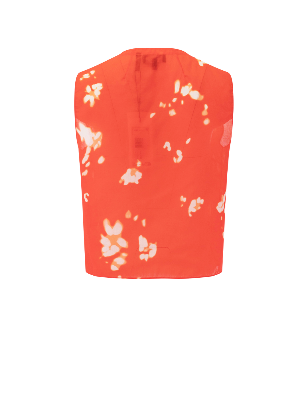 sleeveless shell in poppy shadow floral