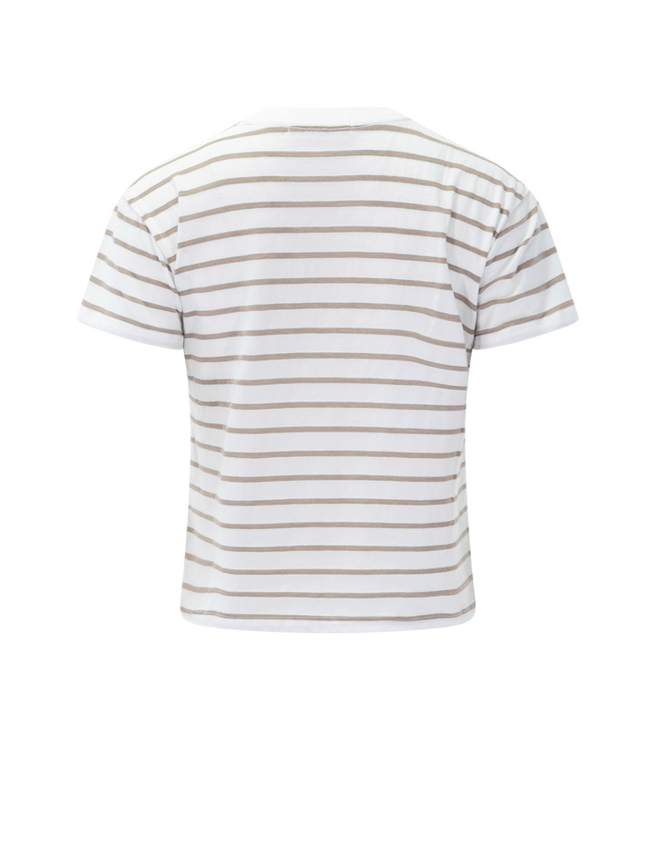 everett crewneck tee in driftwood stripe