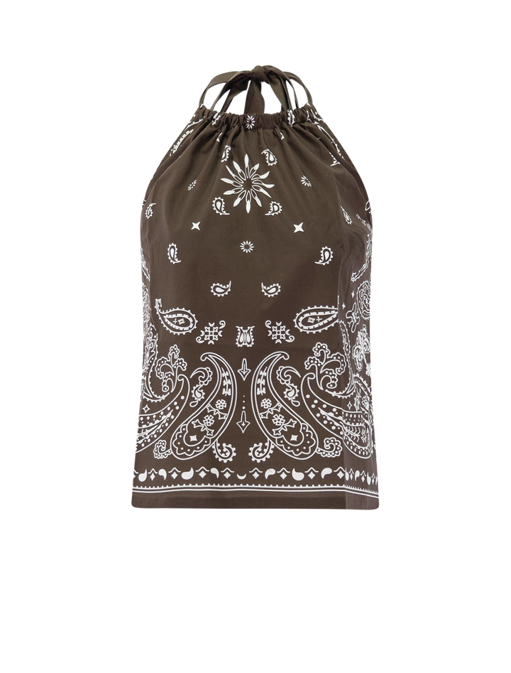 looka tank in chocolate bandana
