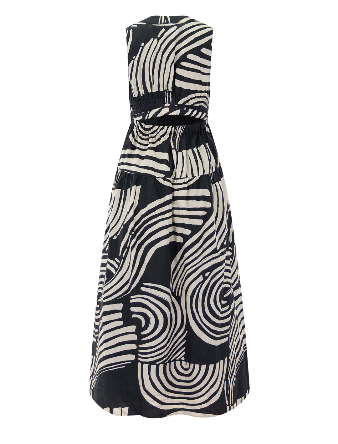 genevieve dress in onyx waves