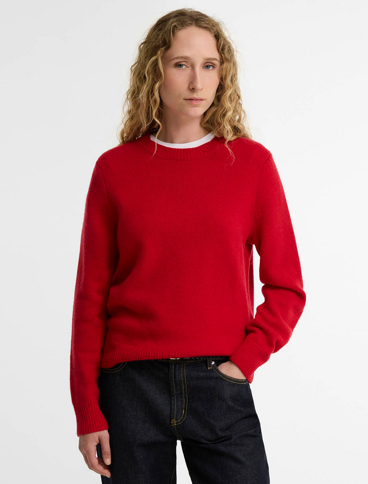 woodhouse wool-cashmere blend jumper in crimson