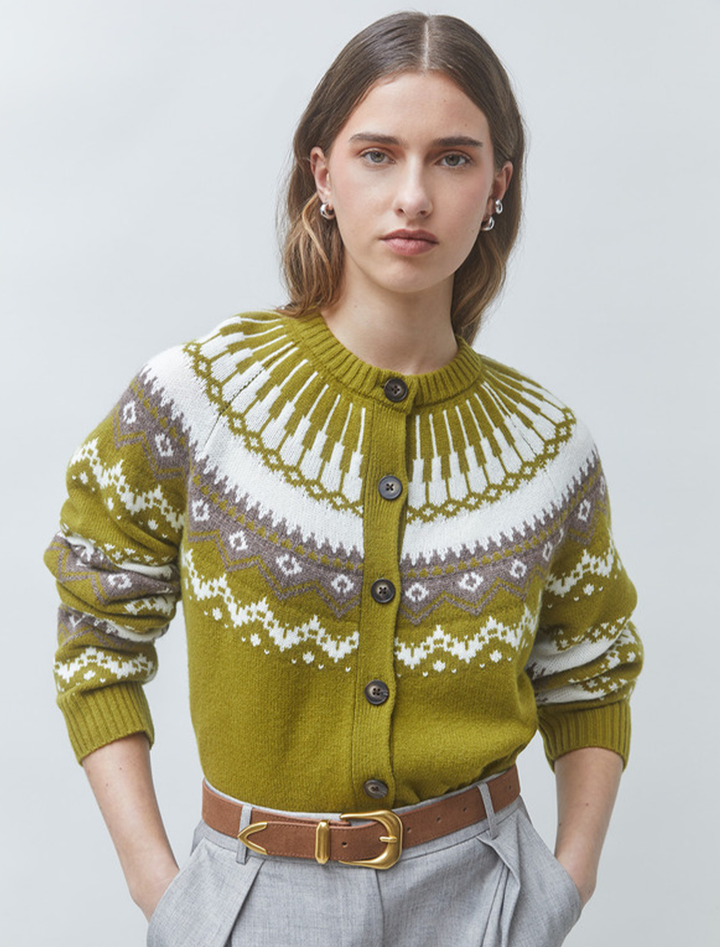 gamori cardigan in olive