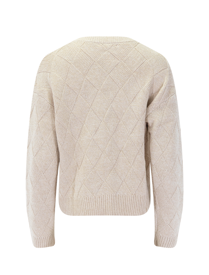 solstice sweater in wheat heather