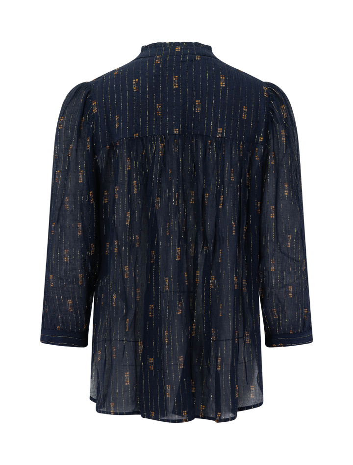 lylee blouse in navy domiu