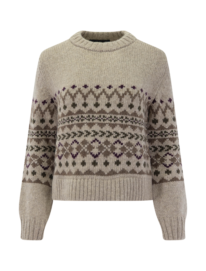sterling crewneck sweater in oatmeal