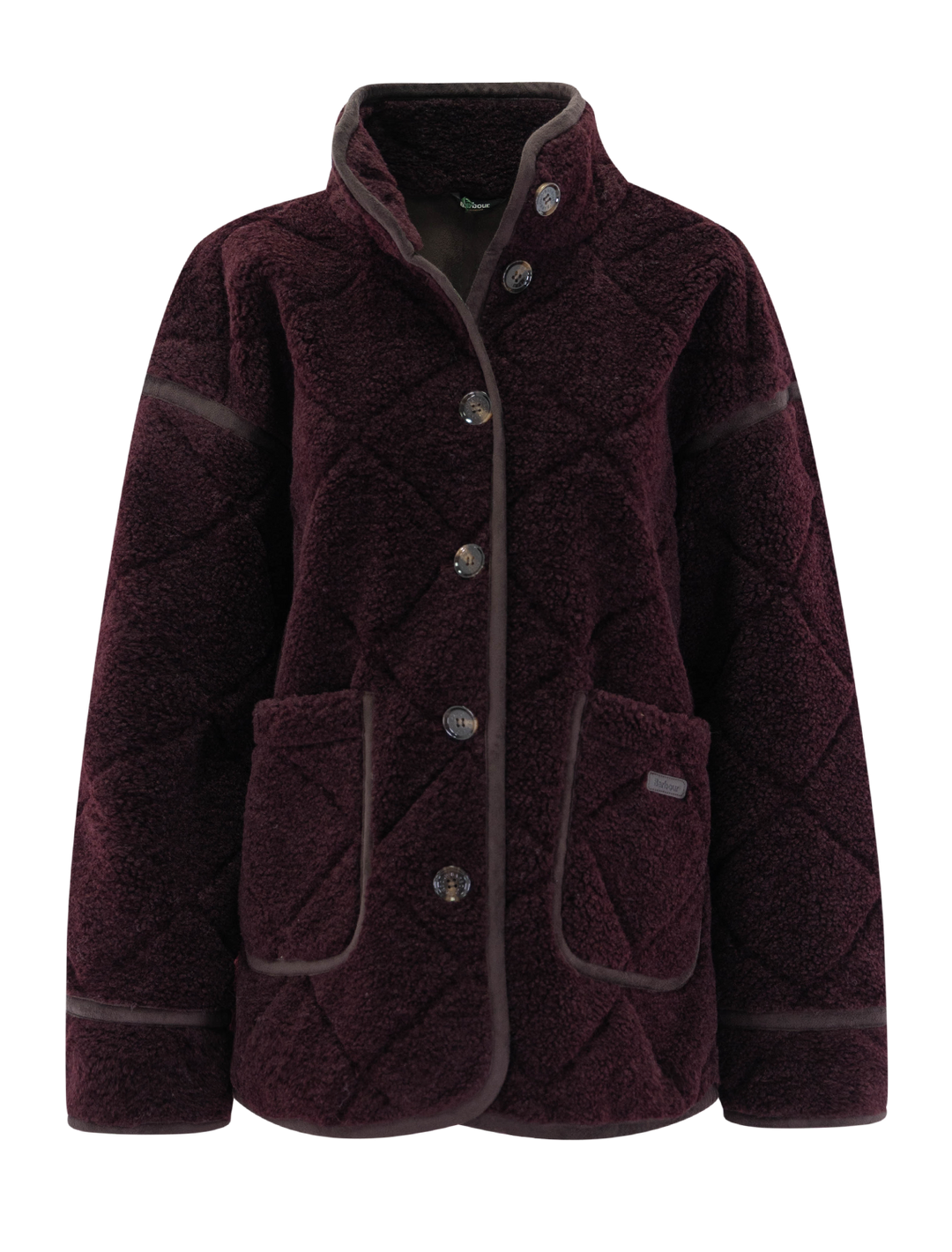 maplewood fleece casual jacket in fig