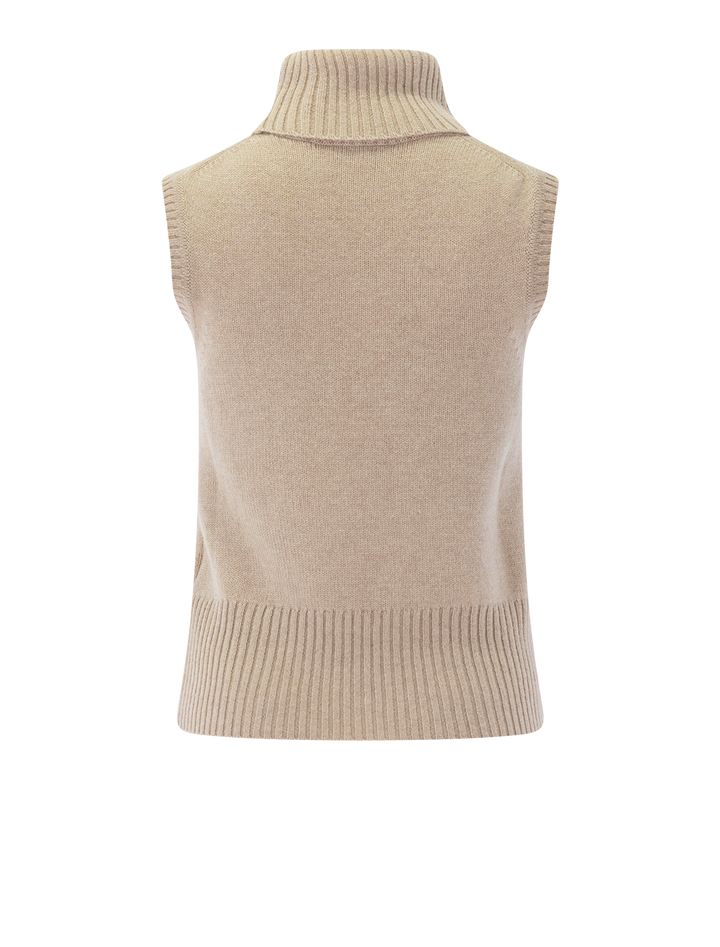 mazzy cashmere shell in oatmeal