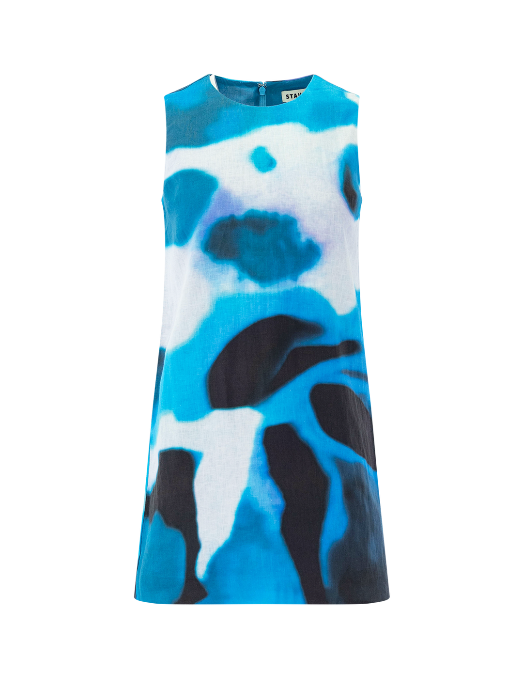 STAUD, Brea Linen Dress in Blue Haze, Size XS STAUD, Brea Linen Dress in Blue Haze, Size XS