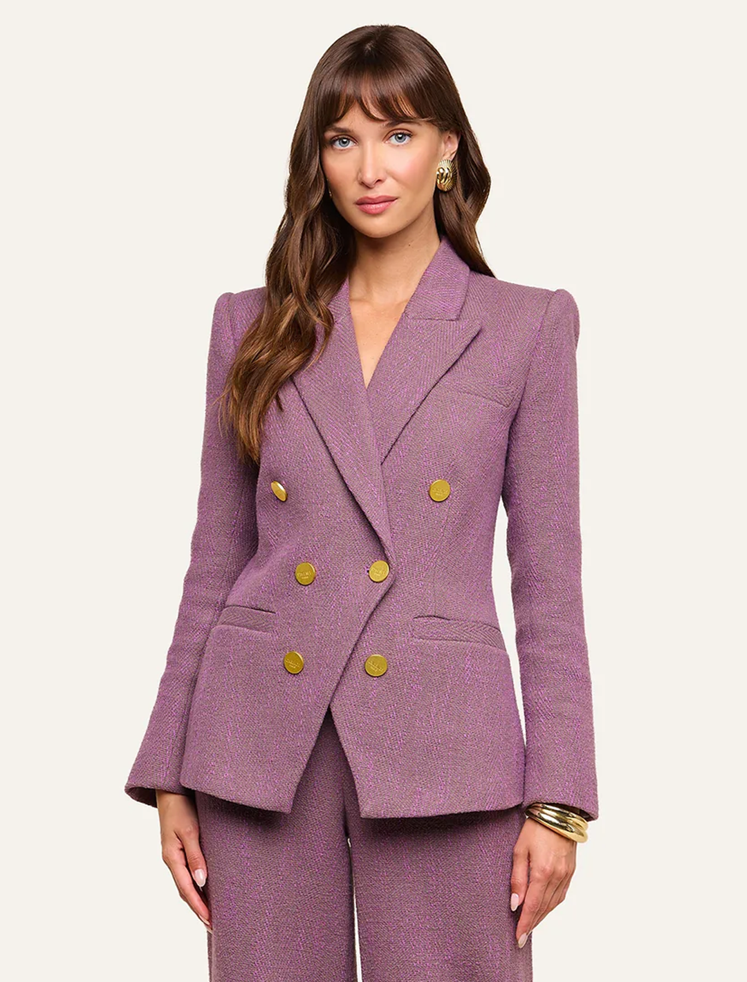kyomi blazer in dusky orchid