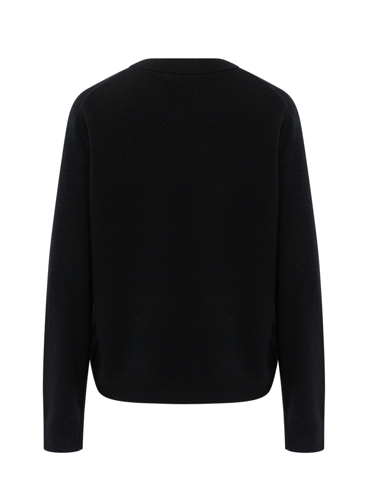 flynn cashmere crewneck sweater in black