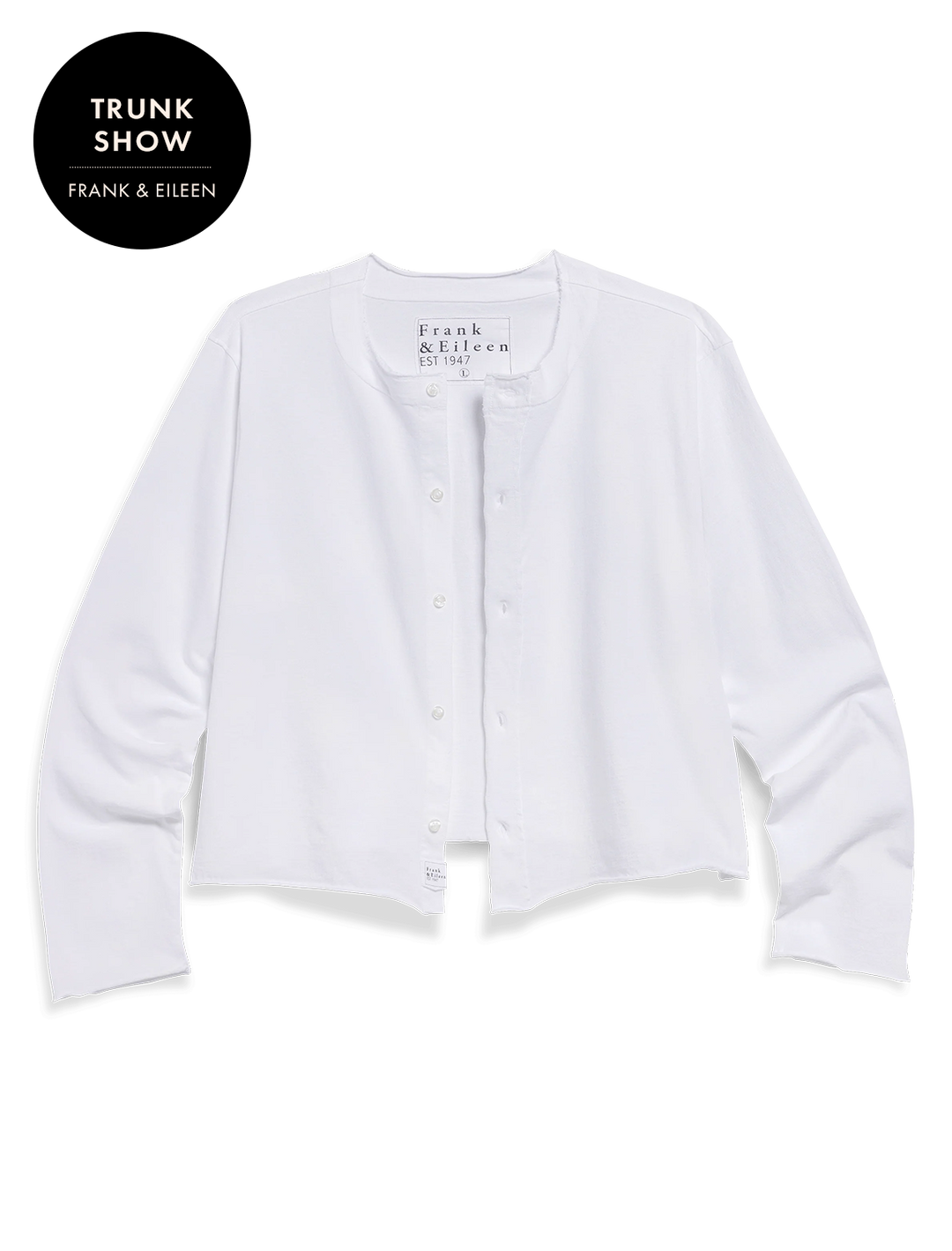 jackie t-shirt cardigan in white