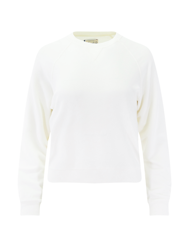 cloud 9 terry sweatshirt in antique white
