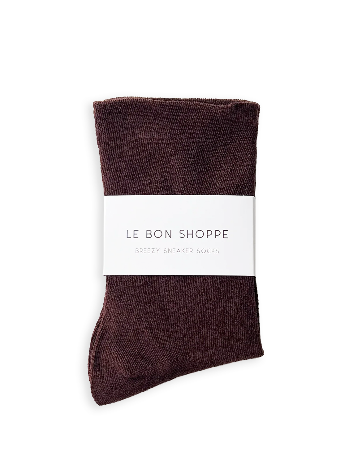 breezy sneaker socks in dark cacao