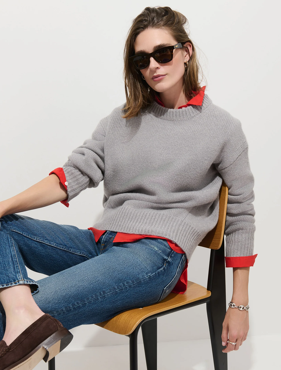 nottinghill sweater in heather grey
