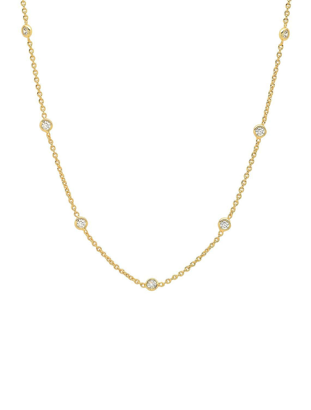 cz station necklace
