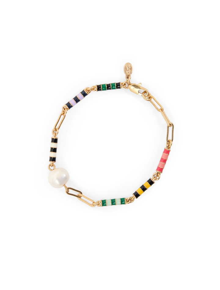 le stripe pearl bracelet