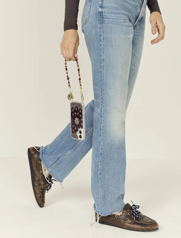 lana short strap in bordeaux