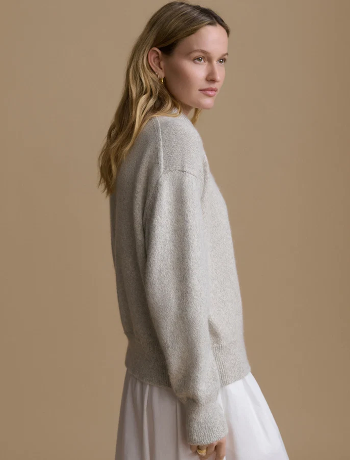 burke polo in pale gray