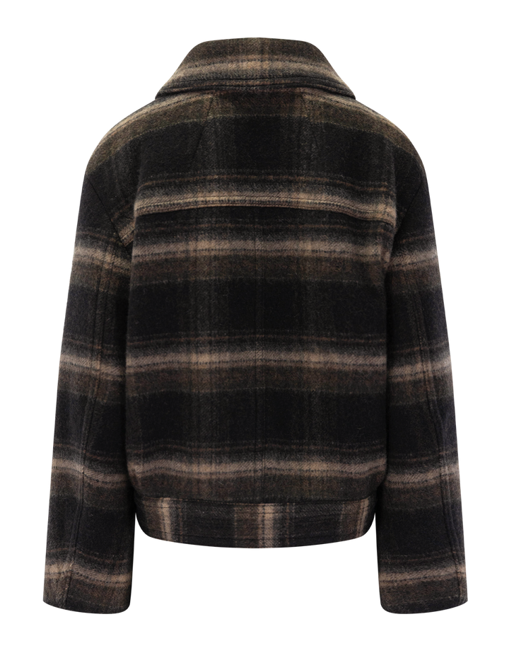 galeane coat in black and khaki