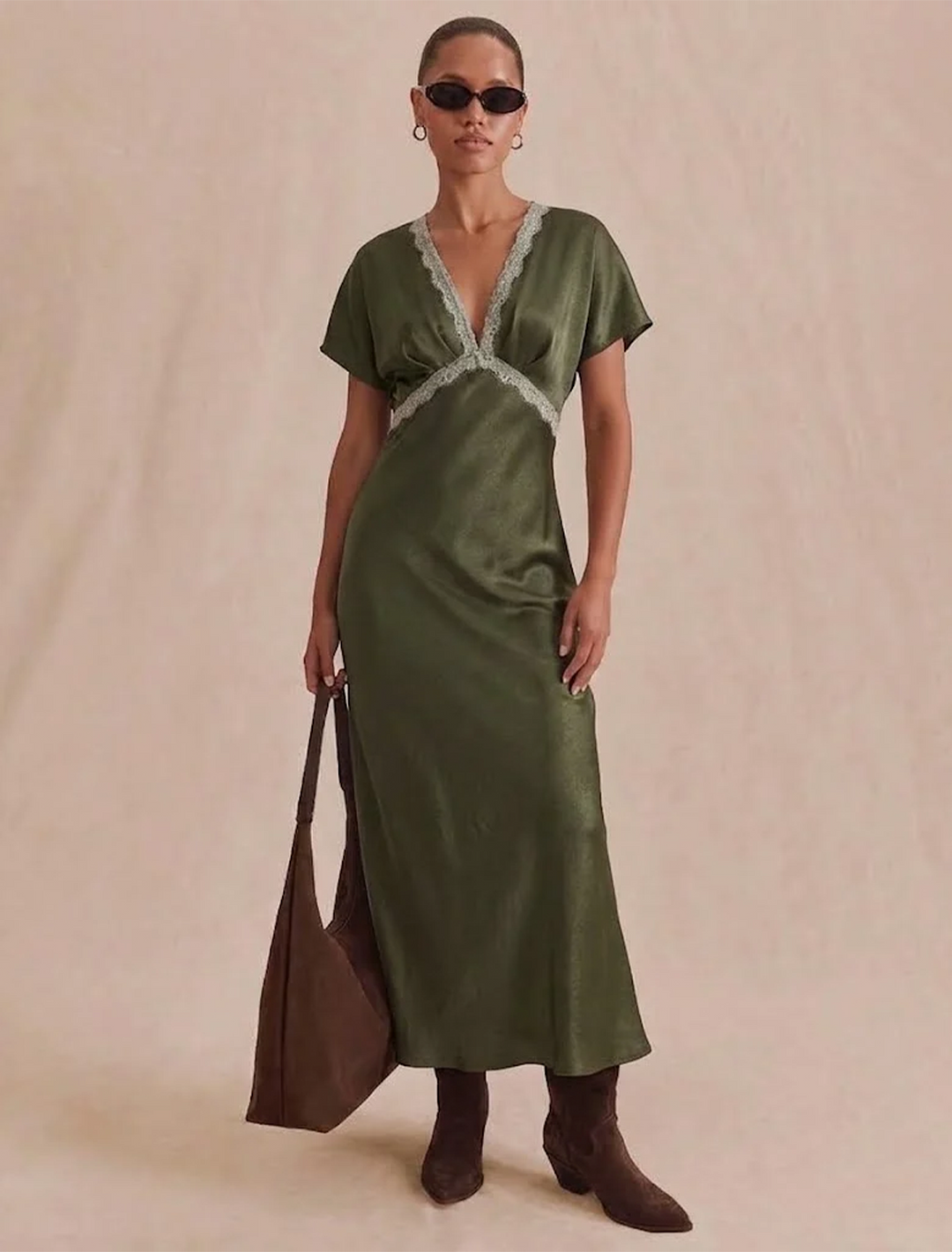 brynley dress in pine