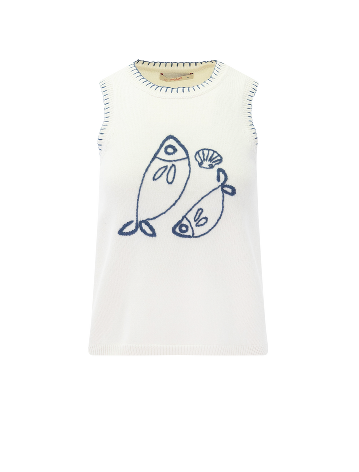 marisol sweater tank in pescare