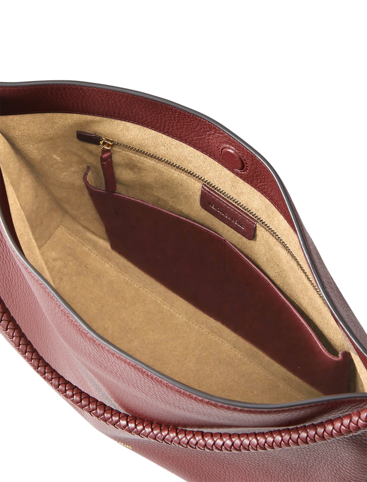 vida bag in burgundy
