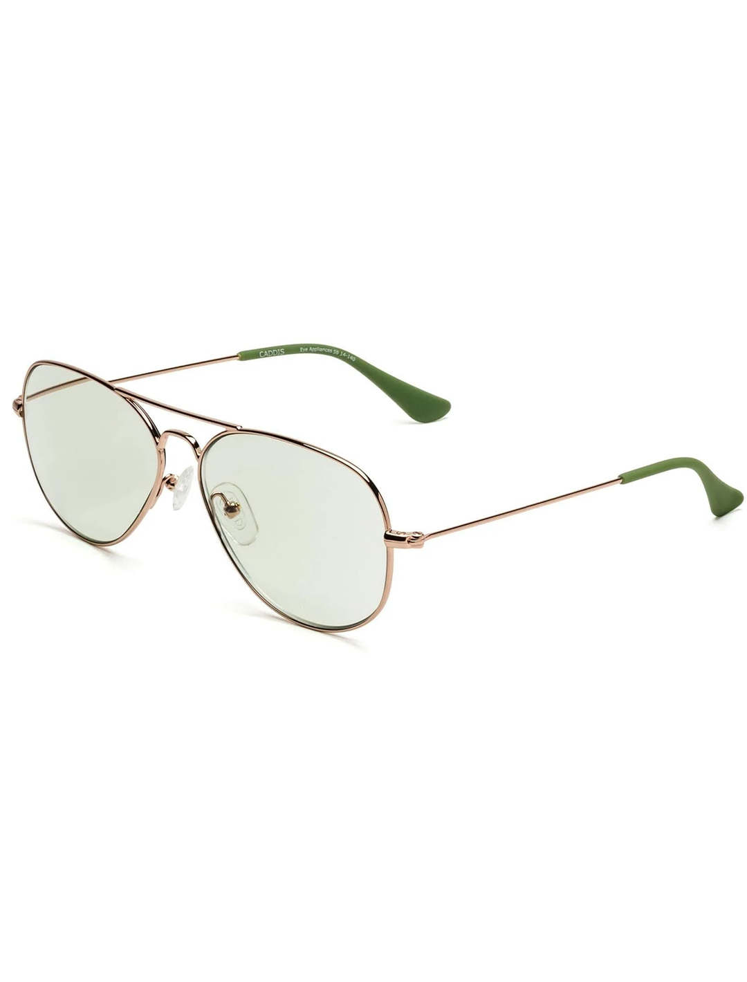 mabuhay in polished rose gold and green