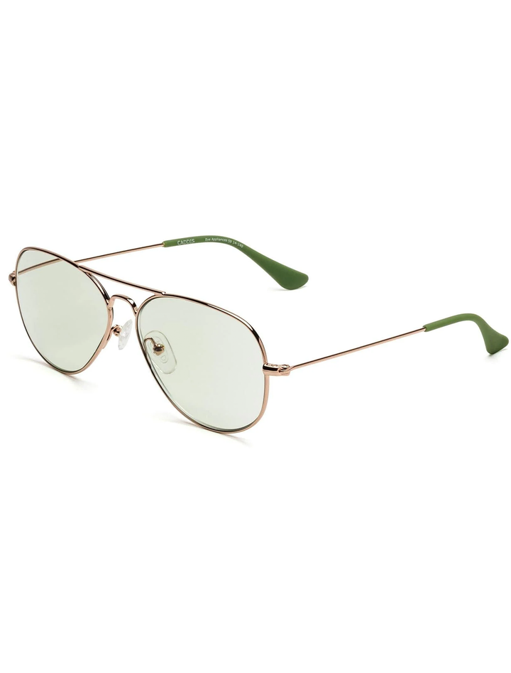 mabuhay in polished rose gold and green