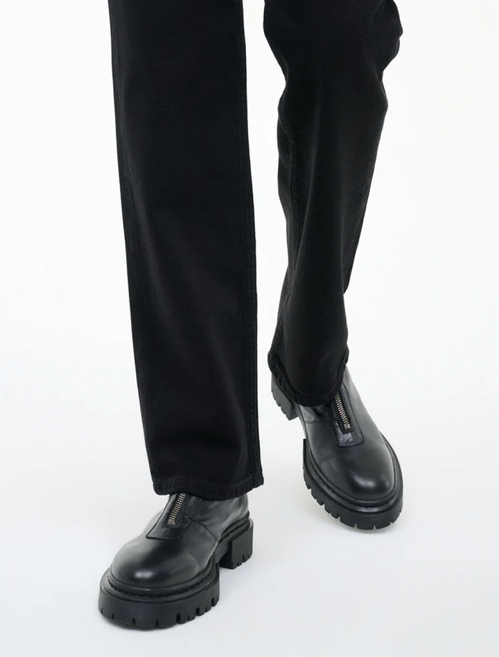 miles zip ankle boot in black