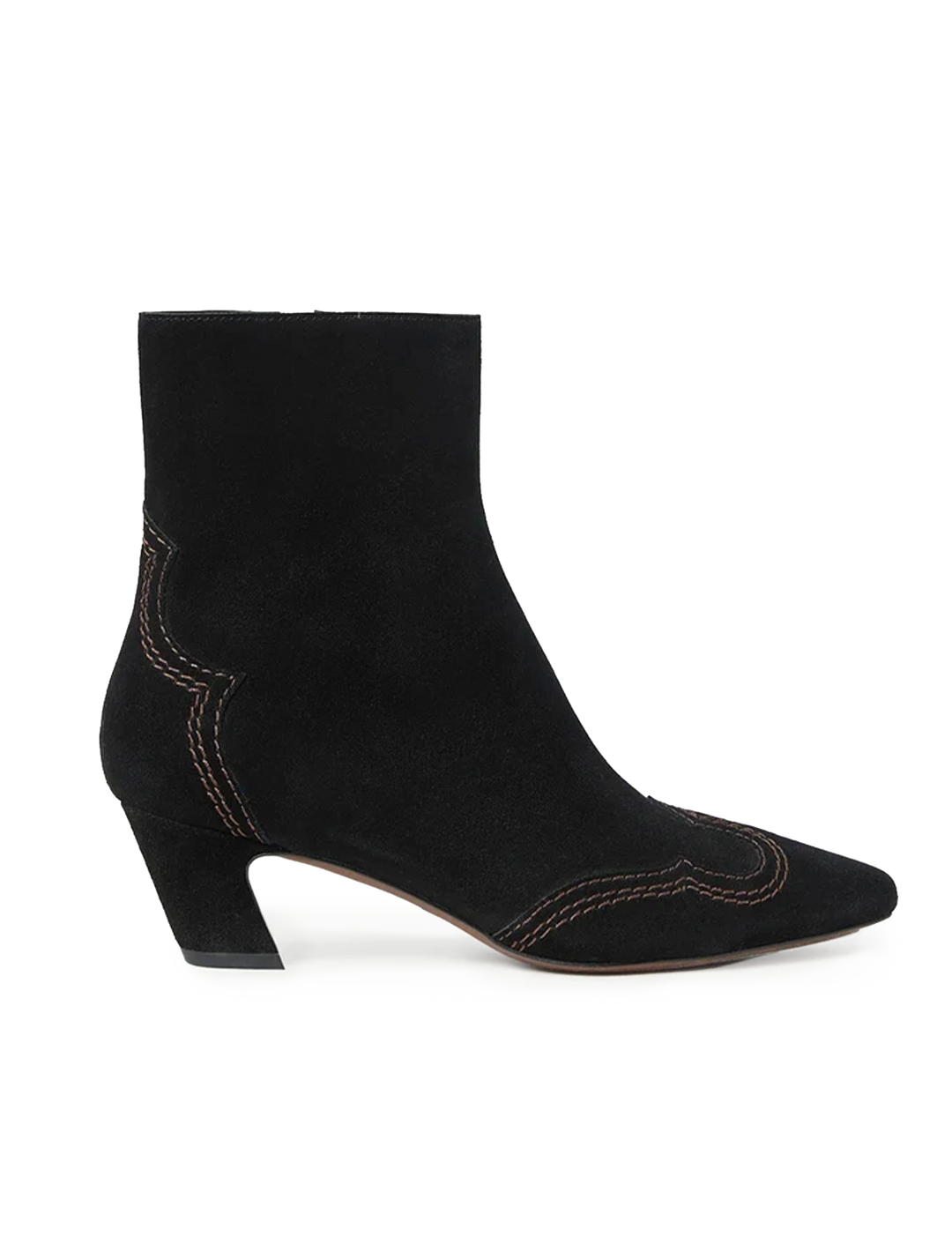 aspen booties in black suede