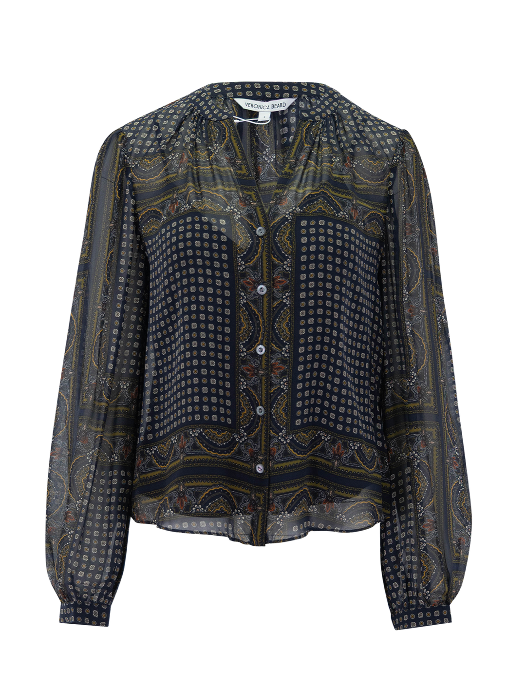 v-neck ashlynn blouse in navy