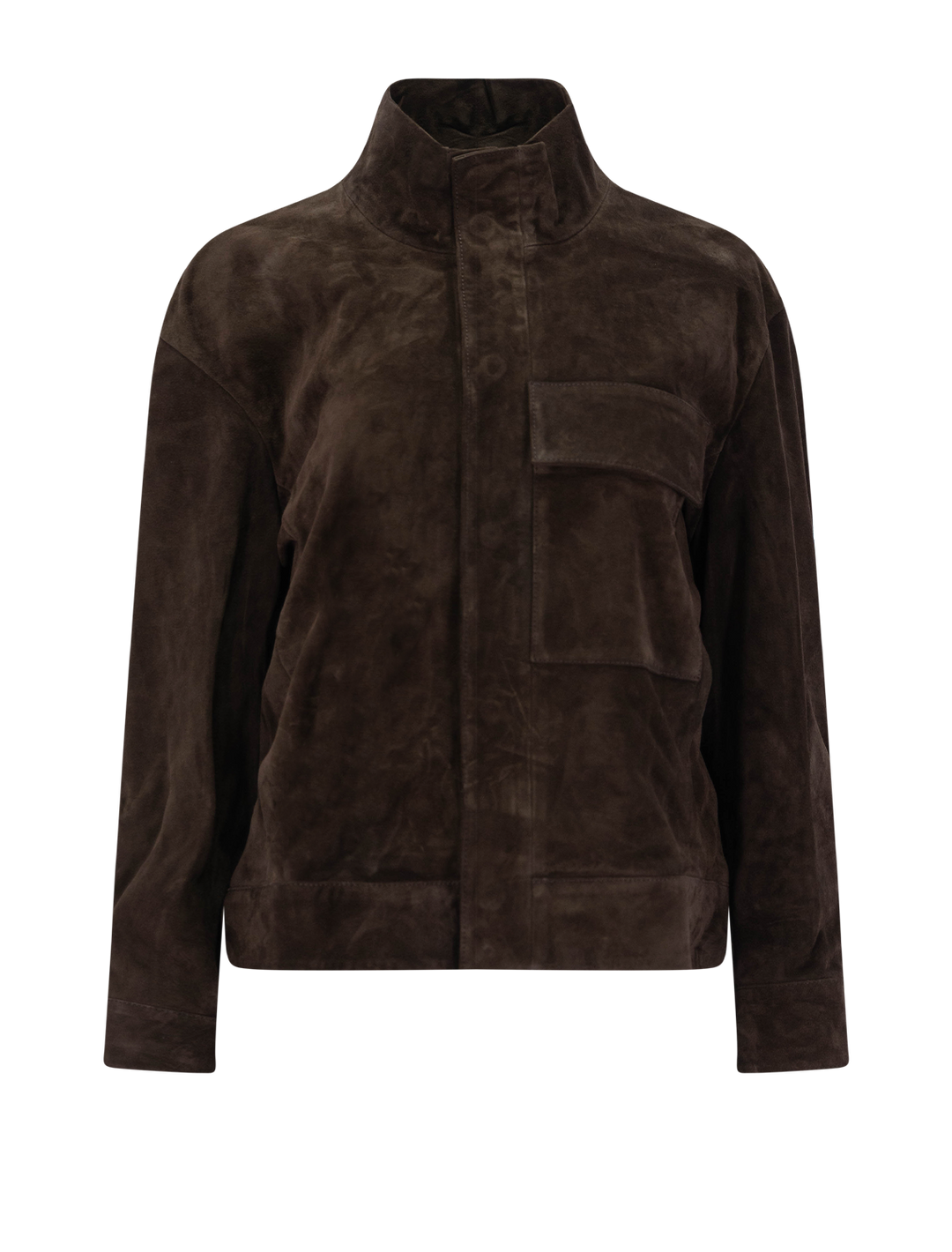 cirque suede jacket in suede brown