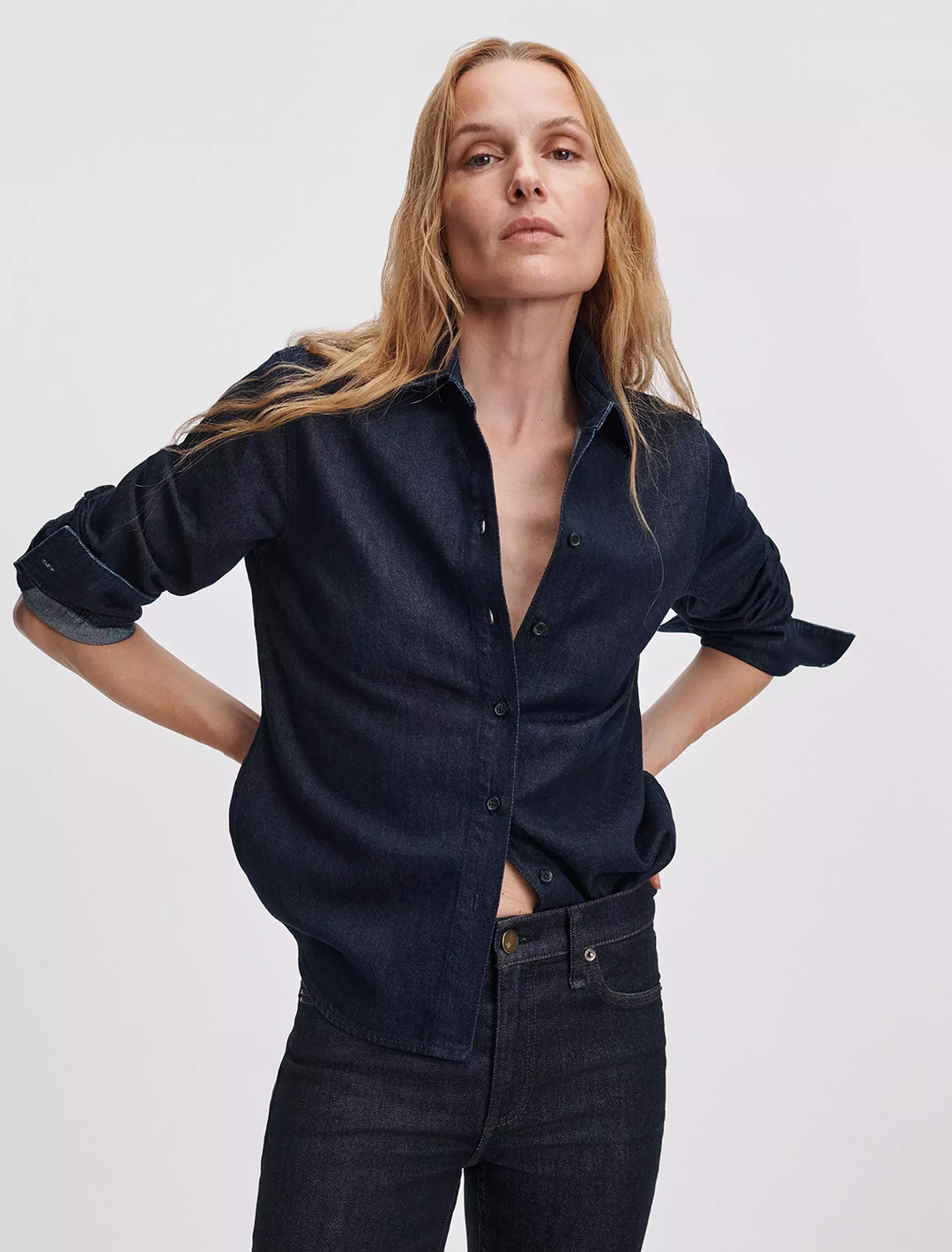 dayton shirt in dark rinse