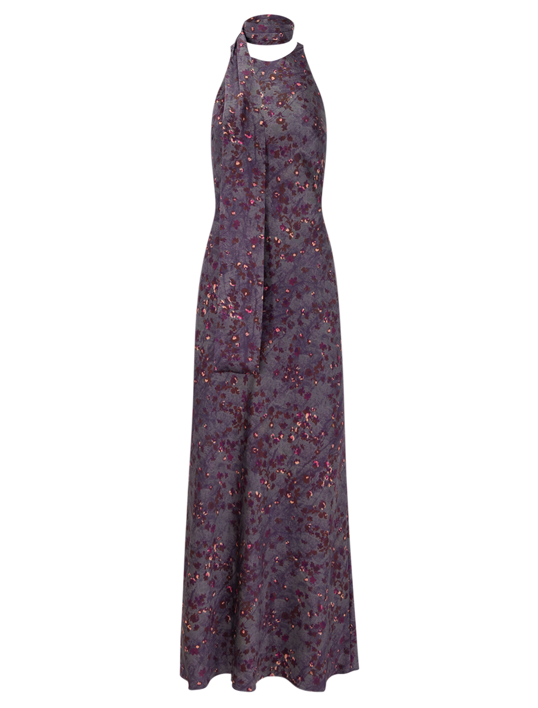 jaiden dress in feather grey print