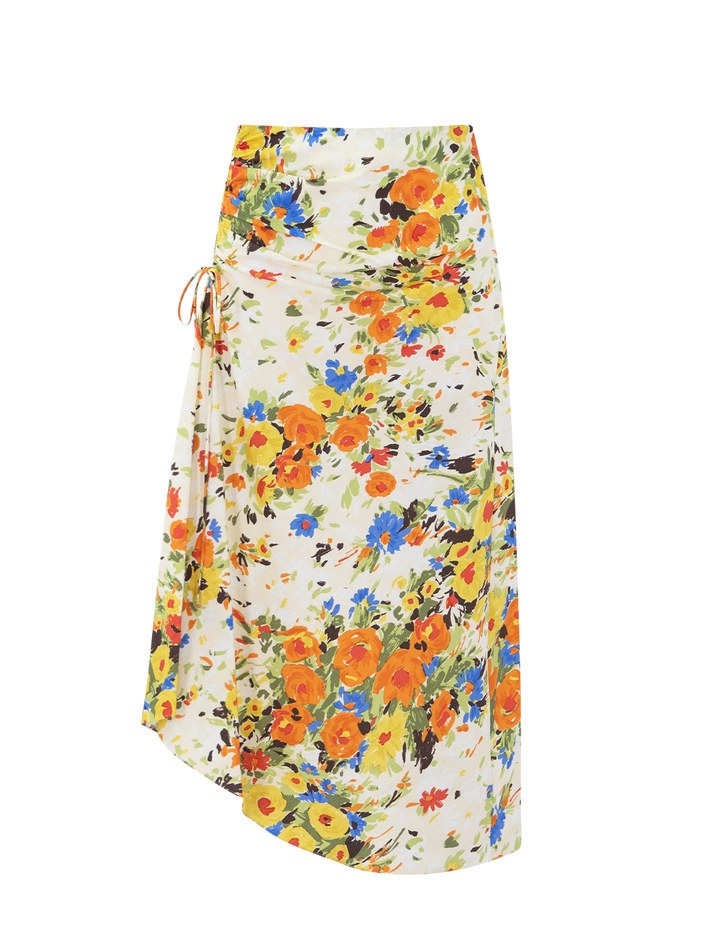 naomi skirt in butter and poppy floral