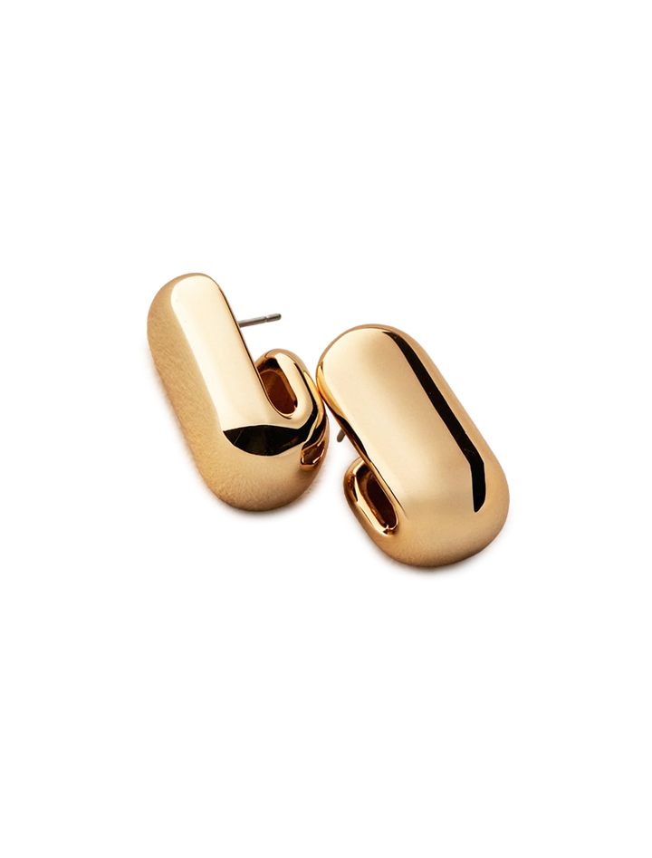 leon earrings in gold