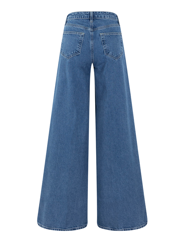 declan high rise wide leg jeans in solvera