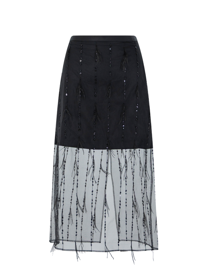 geena skirt in black