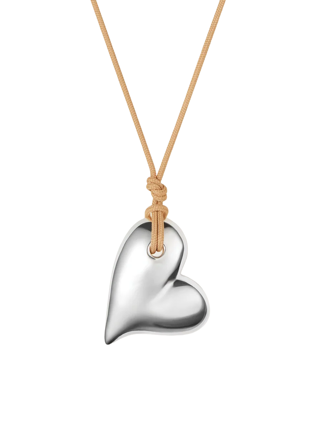 mega art heart on a string necklace