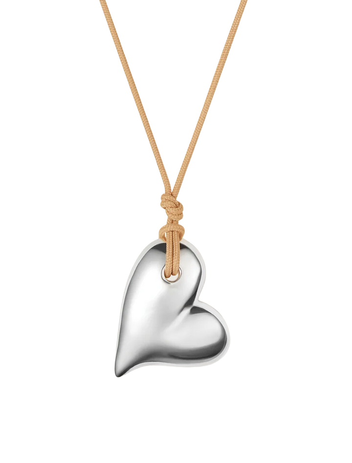 mega art heart on a string necklace