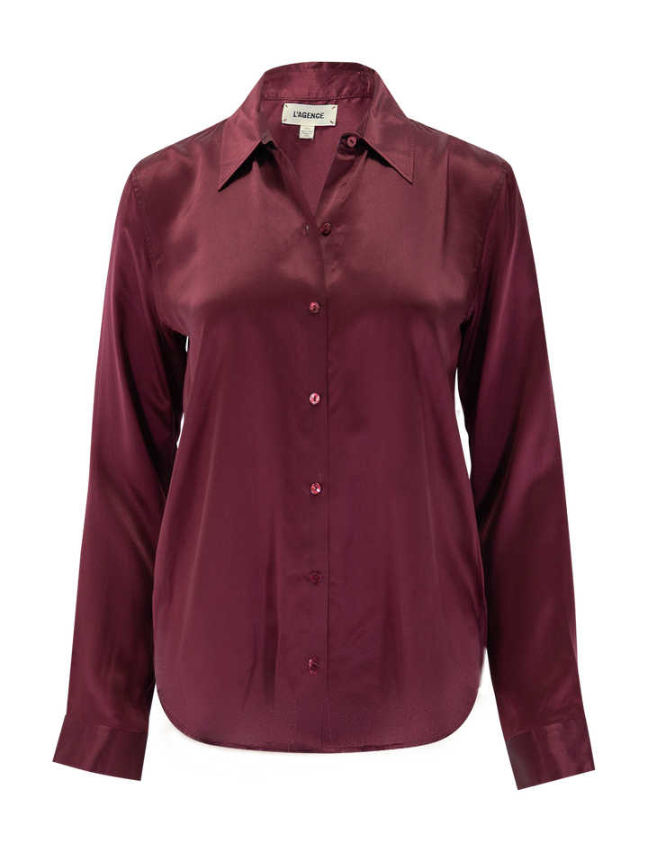 tyler blouse in merlot