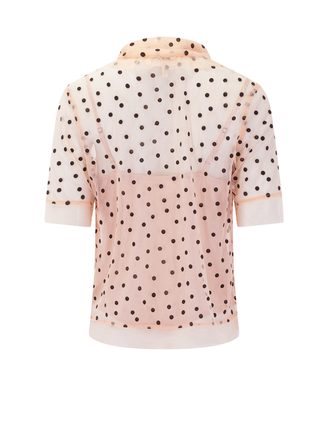 the cotillion top in pink dot
